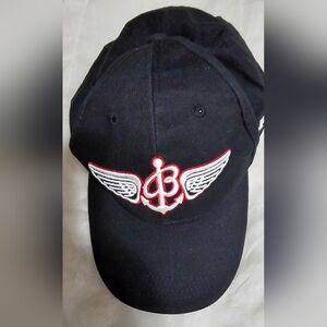 Breitling Navy Cap with Red and White Embroidery New Without Tags.